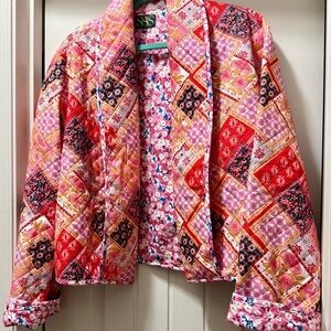 Vibrant Patchwork Varsity Jacket